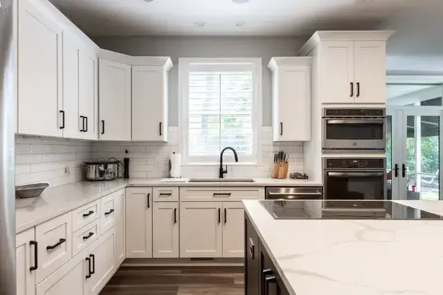 Custom shades measured and installed in Meridian-Kessler
